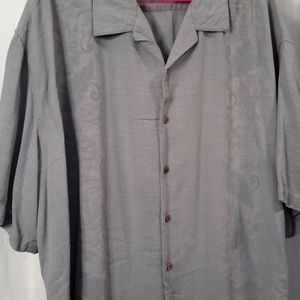 Mens shirt, short sleeve, 4XL, gray